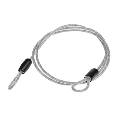 Cycling Bike Bicycle Lock Security Loop Cable Lock Scooter U-Lock Silv 1