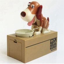 Cute Dog Coin Piggy Bank-an Ideal Christmasgift for Children, Encouraging Saving with Interesting Mechanical Exercise