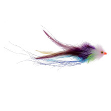 Trout Salmon Steelhead Fly Fishing Streamer Flies Saltwater Purple wit