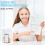 Sticker Printer Print 6 Rolls Sticker Printer with 7 Color Lighting Mode, Compatible with IOS and Android 6