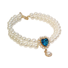 Dog Cat Pearl Necklace Outfit Pet Puppy Jewelry for Small Dog Puppy Fe