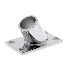 Marine Stainless Steel Boat Deck Handrail Rectangle Base 60 Degree 25m