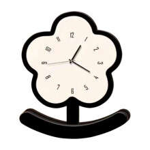 Charmante Horloge à Pendule Florale Décorative pour la Maison