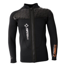 3mm Neoprene Top Wetsuits Long Sleeve Front Zip Jacket Surf Diving Sui