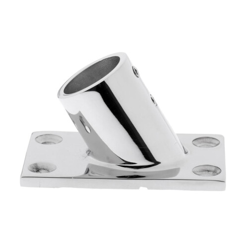 Marine Stainless Steel Boat Deck Handrail Rectangle Base 60 Degree 25m 1