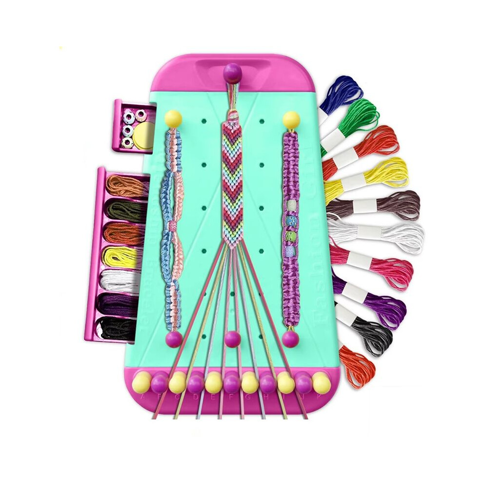 Friendship Bracelet Jewelry Making Kit For Girl Arts And Crafts Bracelets String Maker Kit Pretend Toy Gift Green 4711355858937