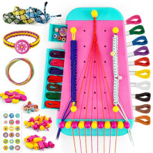 Friendship Bracelet Jewelry Making Kit for Girl Arts and Crafts Bracelets String Maker Kit Pretend Toy Gift Green