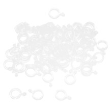 100pcs Clear Pellet Bait Bands Fishing Bait Band Elastic Fishing Bait