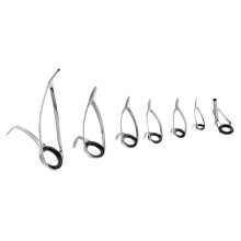 7pcs Rod Repair Kit Mixed Size Fishing Rod Guides Ring Rod Tip Top Eye