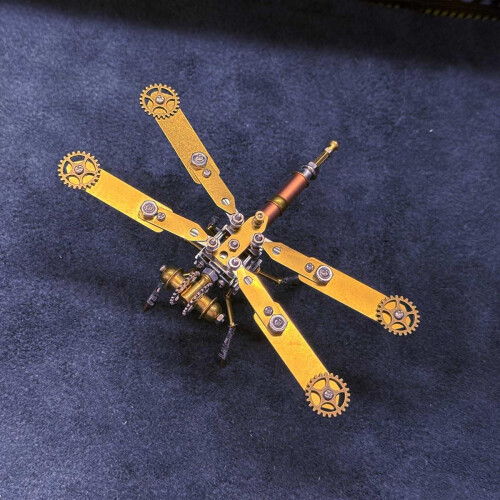3D Metal Model Kit Mechanical Dragonfly C Version STEM DIY Puzzle 168PCS for HandsOn Learning 1