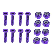 8pcs Replacement Skateboard Truck Hardware Set Longboard Screws Bolts