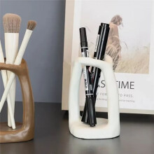 Candle Holder Cosmetic Pencil Storage Rack Nordic Style Ornaments Cute Hand-Made Wax Ornaments Dark Brown