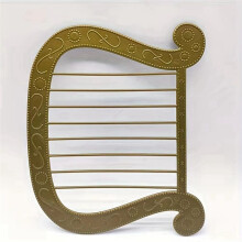 Simulation Harp Plastic Model Harp Halloween Costume Angel Theme Dress Accessories Harp Model Toys Bar Decoration