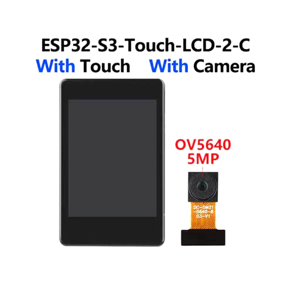 Waveshare Esp32-S3 Development Board With 2-Inch Display Ov5640-5Mp Camera Qmi8658 Sensor For Arduino B 4851514104717