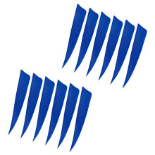 12 Pieces 4 Inch Archery Arrow Feathers Fletchings Vanes Blue
