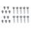 1 Set Inline Skate Wheel Screw Nail Replacement Roller Skates Nut Bolt 3