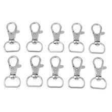 10Pcs Swivel Clasps Lanyard Snap Hook Lobster Claw Clasp Jewelry Findi