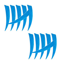 12 Pieces 4 Inch Archery Arrow Feathers Fletchings Vanes Light Blue
