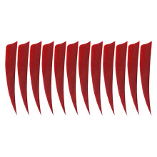 12 Pieces 4 Inch Archery Arrow Feathers Fletchings Vanes Red