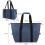 Picnic Storage Bag Folding Cooler Handbag Food Container for Work Navy 2