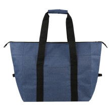 Picnic Storage Bag Folding Cooler Handbag Food Container for Work Navy