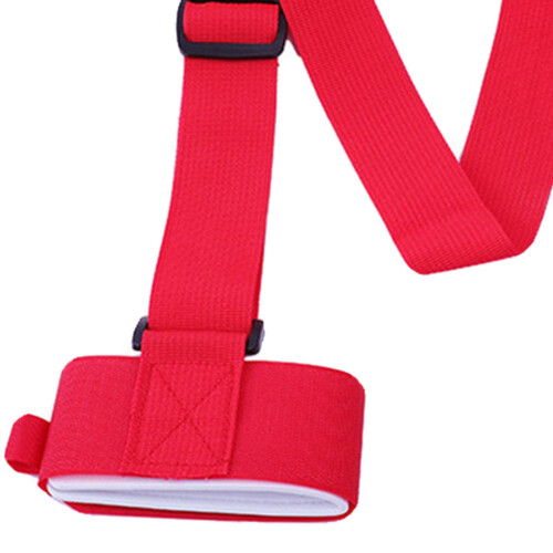 Ski Straps Elastic Strap and Carrier Adjustable Design for Travel red 2