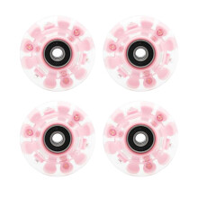 Luminous Quad Roller Skate Wheels Light Up LED Bearings Street Outdoor