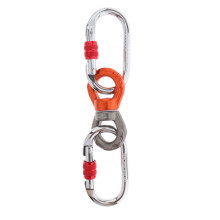 Swing Swivel Rotational for Rock Climbing 1 Ring 2 Carabiners Orange B
