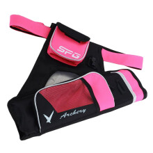 3 Tube Arrow Quiver Waist Bag Holder for Recurve Compound Bow Practice