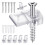 32Pack Mirror Holder Clips,Clear Plastic Mirror Clip,Frameless Mirror Mounting Hardware,Mirror Holders for Wall Mounting 1