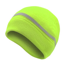 Reflective Fleece Hat Fleece Winter Beanie for Running Outdoor Sports