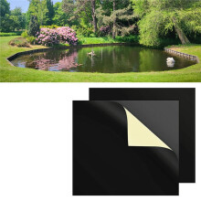 2 Pcs Pond Liner Repair,Patch-8 X 8 Inches Self-Adhesive EPDM Liner Repair for EPDM Garden Pond Patch Cover Liner Repair
