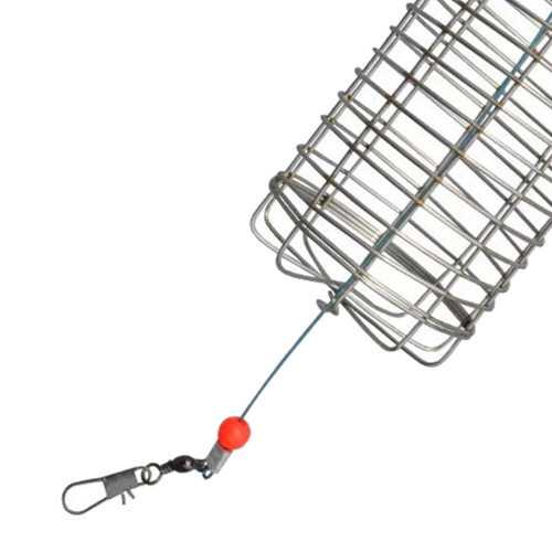 5x Solid Fishing Feeder Cage Basket Container Carp Crab Attract Lure C 2
