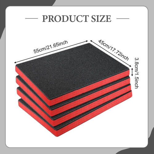 4 Pieces Tool Box Foam Inserts Adults Package for Hard Case Crafting J 1