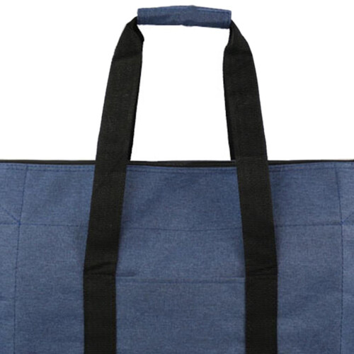 Picnic Storage Bag Folding Cooler Handbag Food Container for Work Navy 2