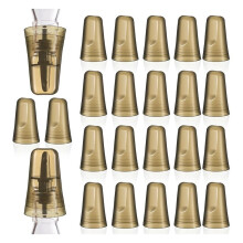 24 Pieces Liquor Bottle Toppers for Liquor Pour Bottle Covers Universal Pour Dispenser Bar Dust Rubber Spout Covers