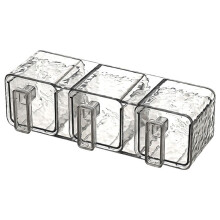Home Wall-Mounted Seasoning Box Kitchen Multi-Grid Integrated Seasoning Jar Seasoning Dustproof Storage Box A