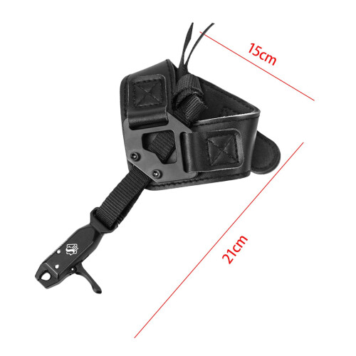 Compound Bow Release Aid Archery Shooting Right Left Wrist Strap Black 1