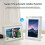 Porta-Retrato Digital de Acrílico com Wi-Fi, Tela IPS de 10,1 Polegadas, Memória de 32 GB, Plugue EU 6