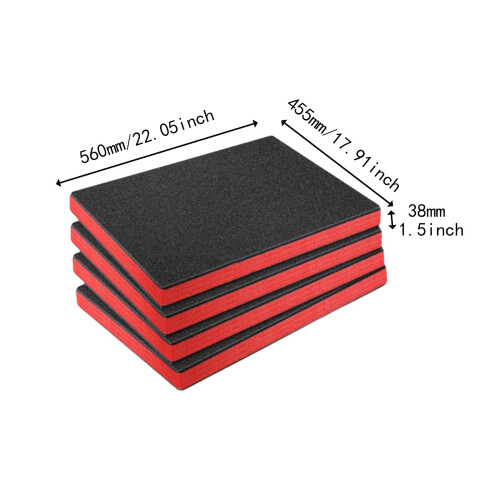 4Pcs Tool Box Foam, Removable for Camera Case Tabletop Miniatures DIY 1