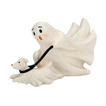 Walking Dog Statue, Cute Resin Figurine, Halloween Decorations for Party, Home, Bedroom, Shelf, Table B