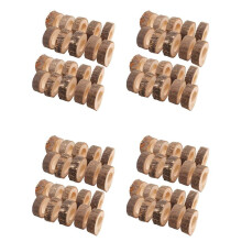 80 Pcs Wooden Napkin Ring Christmas Napkin Ring Holders Round Serviette Holder Decorative Napkin Rings 1.18In