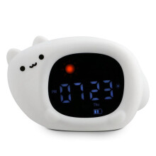 Gesteuerte Uhr für Kinder + Nachtlicht + Soundmaschine - Farbwechselndes Licht, Usb-Stecker, 12/24 Std., Routinetrainer