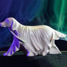 Halloween  Dog Statue Ghosts Walking Dog Figurine Decoration Resin Ornament Home Festival Party Decoration