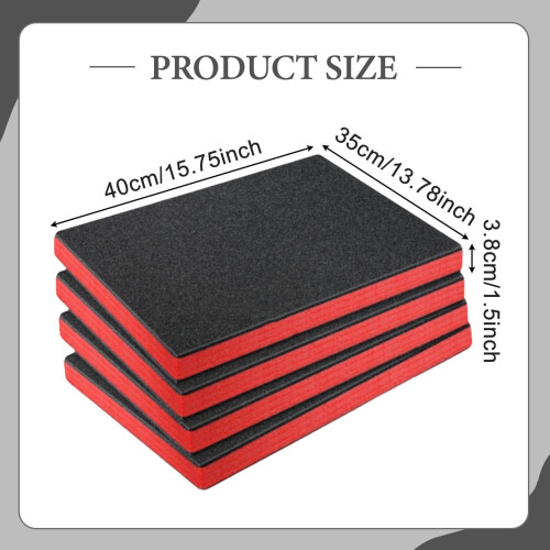 4Pcs Tool Box Foam, Foam Inserts for Cases for Tabletop Miniatures Tra 1