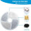 6 Pack Cat Water Fountain Filter, Diameter 4.1 Inch Filter Apply to Automatic Pet Fountain Filter Replacement 3