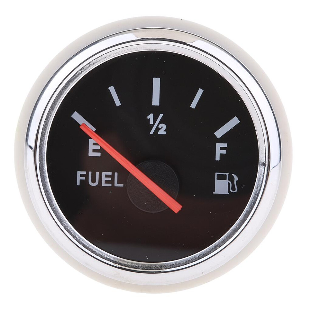 2" 52Mm Universal Boat Marine Car Fuel Level Gauge Indicator 1 Black 6902696256003