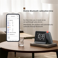 Projection Alarm Clock WeatherStation with Atmosphere Night Light Temperature Display Thermometer Table Clock