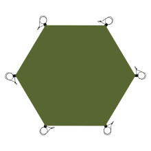 Hexagonal Tent Footprint Camping Tarp for Camping Gear Fishing Surviva