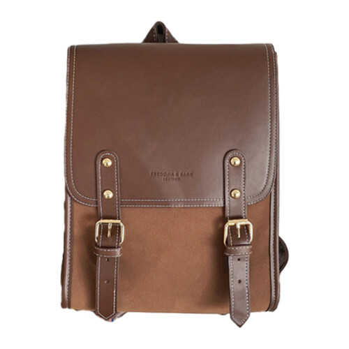Womens Leather Backpack with Top Handle School Bag for Outdoor Work Sh
